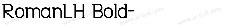 RomanLH Bold字体转换